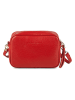 maison héritage PARIS Leren schoudertas "Gaby" rood - (B)28 x (H)22 x (D)8,5 cm
