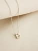 Lodie Silver Zilveren ketting "B" met hanger - (L)43 cm