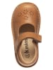 kmins Leder-Spangenballerinas in Hellbraun