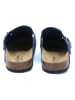 billowy Leren clogs blauw