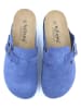 billowy Leren clogs blauw