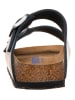 Birkenstock Leder-Pantoletten "Arizona" in Dunkelblau - Weite S