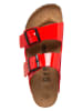 Birkenstock Pantoletten "Arizona" in Rot - Weite S
