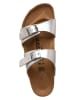 Birkenstock Slippers "Sydney" zilverkleurig - wijdte S