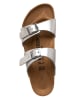 Birkenstock Klapki "Sydney" w kolorze srebrnym