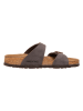 Birkenstock Pantoletten "Sydney" in Braun - Weite S