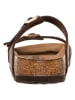 Birkenstock Pantoletten "Sydney" in Braun - Weite S