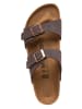 Birkenstock Pantoletten "Sydney" in Braun - Weite S