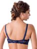 Valea Push-up beha "Elektra" donkerblauw/lichtroze