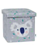 STORE IT Kruk met opbergruimte "Koala" grijs - (B)35 x (H)35 x (D)35 cm