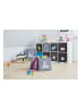 STORE IT Aufbewahrungshocker "Einhorn" in Grau - (B)35 x (H)35 x (T)35 cm