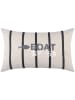 STOF France Kissen "Pampellone" in Beige/ Schwarz - (L)50 x (B)30 cm