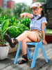 Jamara Krzesło dziecięce "Smiley" w kolorze błękitnym - 3+