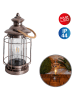 näve Decoratieve ledsolarlamp koperkleurig - (H)36 x Ø 18 cm