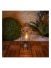 näve Decoratieve ledsolarlamp koperkleurig - (H)36 x Ø 18 cm