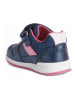 Geox Sneakers "Rishon" in Dunkelblau/ Pink
