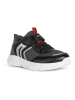 Geox Sneakers "Aril" zwart/zilverkleurig