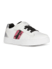 Geox Sneakers "Djrock" wit/zilverkleurig