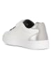 Geox Sneakers "Djrock" wit/zilverkleurig