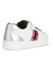 Geox Sneakers "Djrock" wit/zilverkleurig