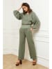 Joséfine Leinen-Hose "Astrid" in Khaki