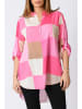 Plus Size Company Bluzka "Elo" w kolorze różowo-jasnobrązowo-kremowym