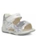Geox Sandały "Tapuz" w kolorze srebrno-białym