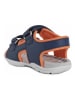 Geox Sandalen "Agasim" in Dunkelblau/ Orange