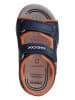 Geox Sandalen "Agasim" in Dunkelblau/ Orange
