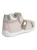 Geox Halbsandalen "Elthan" in Rosa/ Silber
