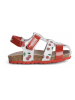 Geox Enkelsandalen "Chalki" zilverkleurig/rood