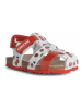 Geox Enkelsandalen "Chalki" zilverkleurig/rood