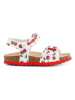 Geox Sandały "Chalki" w kolorze biało-czerwonym