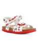 Geox Sandały "Chalki" w kolorze biało-czerwonym