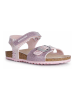 Geox Sandalen "Adriel" in Rosa/ Silber
