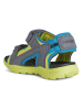 Geox Sandalen "Vaniett" grijs/limoengroen
