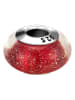 MAISON D'ARGENT Silber-/ Glas-Bead in Rot