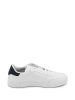 TOMMY JEANS Skórzane sneakersy w kolorze biało-czarnym
