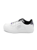 TOMMY JEANS Skórzane sneakersy w kolorze biało-czarnym ze wzorem