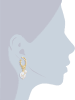 Yamato Pearls Vergold. Creolen mit Perlen