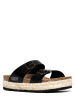 Sunbay Sleehakslippers "Orange" zwart