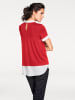 Heine Shirt in Rot/ Weiß