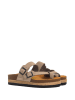 Moosefield Leren teenslippers beige