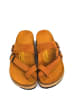 Moosefield Leren teenslippers lichtbruin