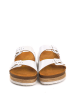 Moosefield Leren slippers wit