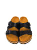 Moosefield Leren slippers zwart