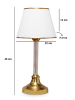 Opviq Lampa stołowa "Ayd" w kolorze złoto-białym  - (W)45 cm x Ø 22 cm