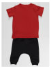 Denokids 2-delige outfit rood/zwart