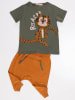 Deno Kids 2tlg. Outfit in Khaki/ Hellbraun