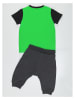 Denokids 2-delige outfit "JR Leo" groen/antraciet